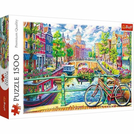 TREFL -26149 Amsterdam Canal, The Netherlands Jigsaw Puzzle - 1500 Piece Trefl-26149